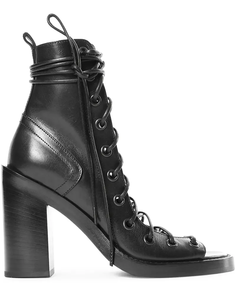 Ann Demeulemeester Bernardina Sandalen mit Schnürung - Schwarz Schwarz