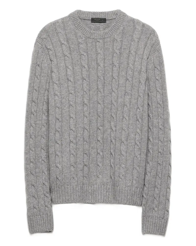 Prada Kaschmirpullover mit rundem Ausschnitt - Grau Grau
