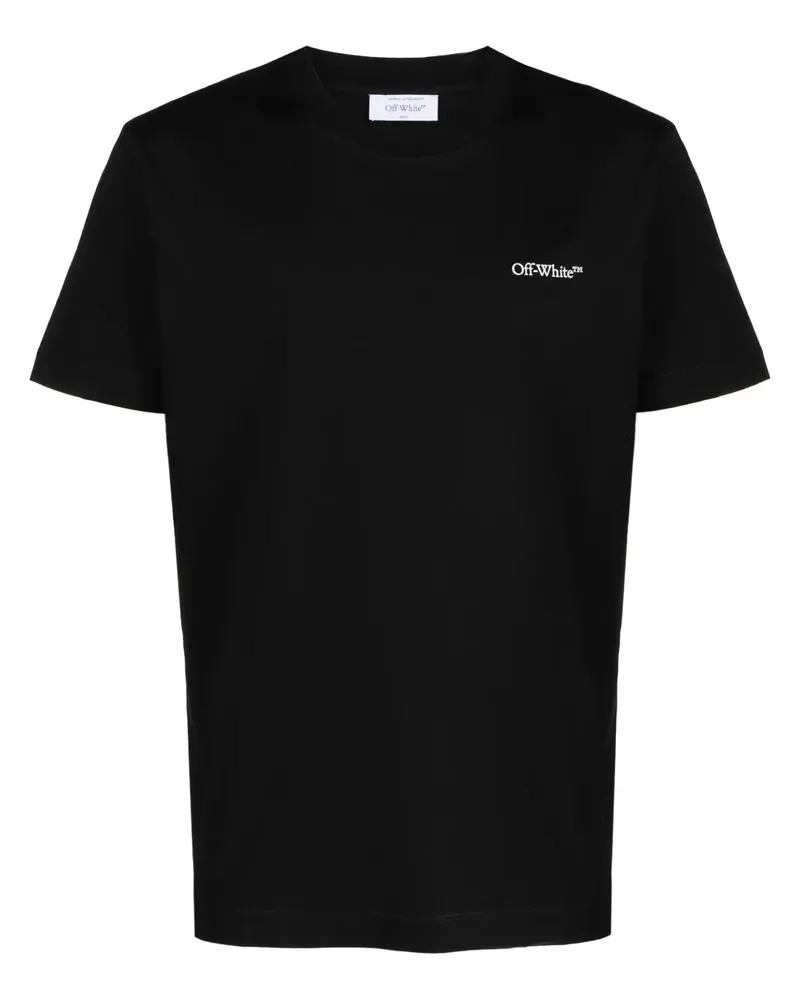 OFF-WHITE T-Shirt mit Slogan-Print - Schwarz Schwarz