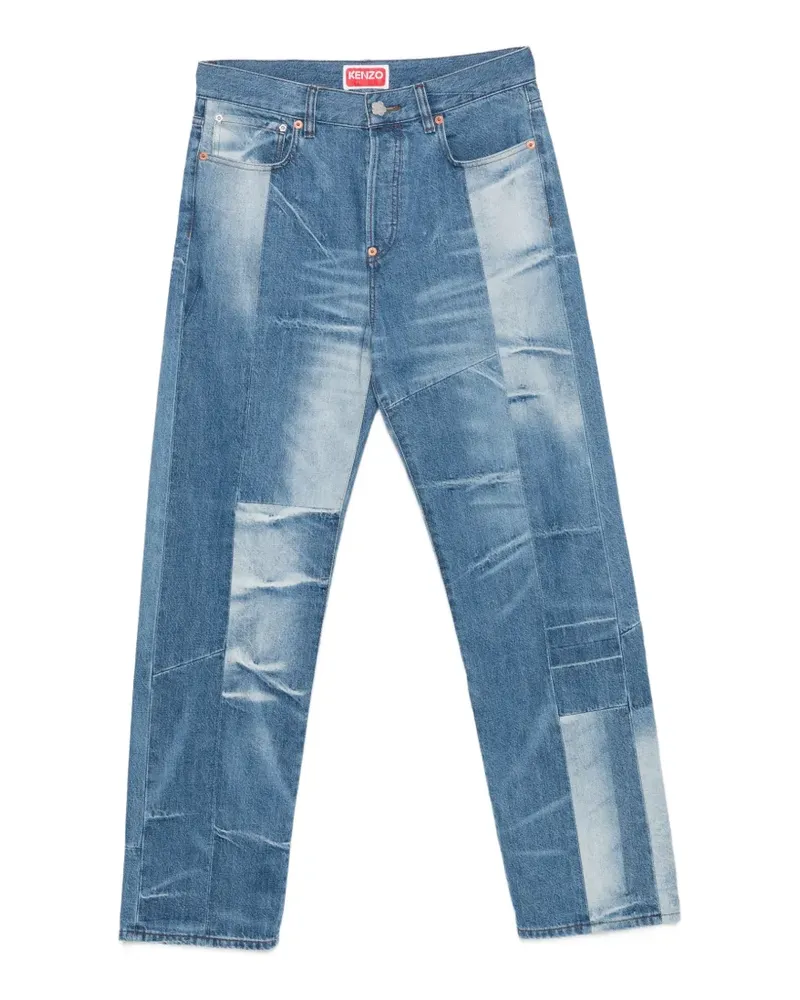 Kenzo panelled jeans - Blau Blau