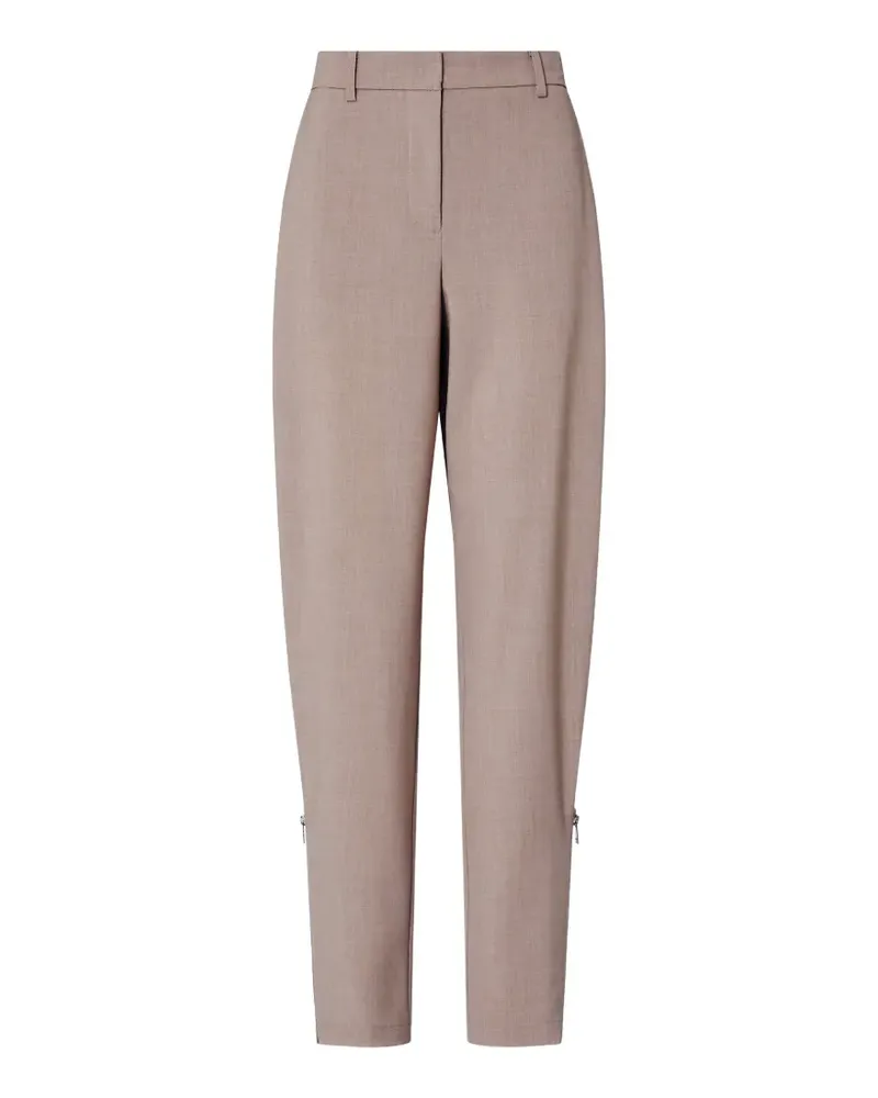 Liu Jo mélange trousers with zipper - Nude Nude
