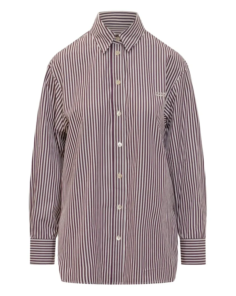 Isabel Marant Gestreiftes Fabriza Button-down-Hemd - Rot Rot