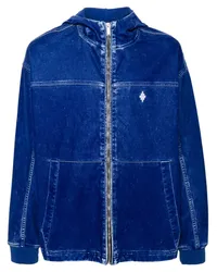 Marcelo Burlon | County of Milan Cross Jacke aus Velours Blau