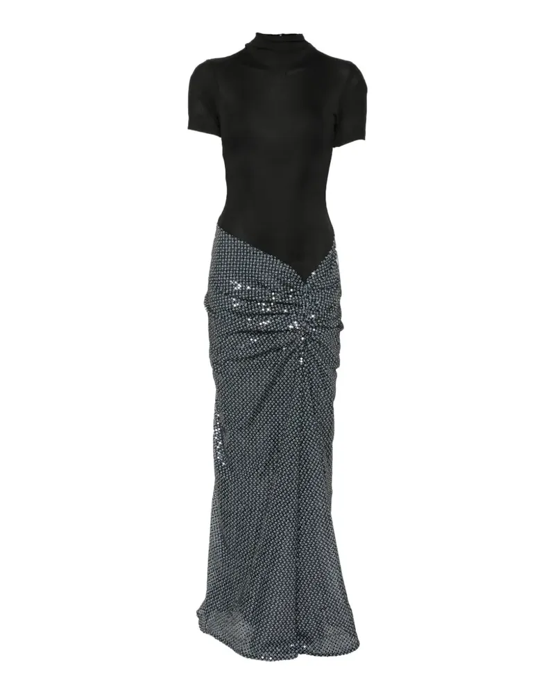 Christopher Esber Gerafftes Abendkleid mit Pailletten - Blau Blau