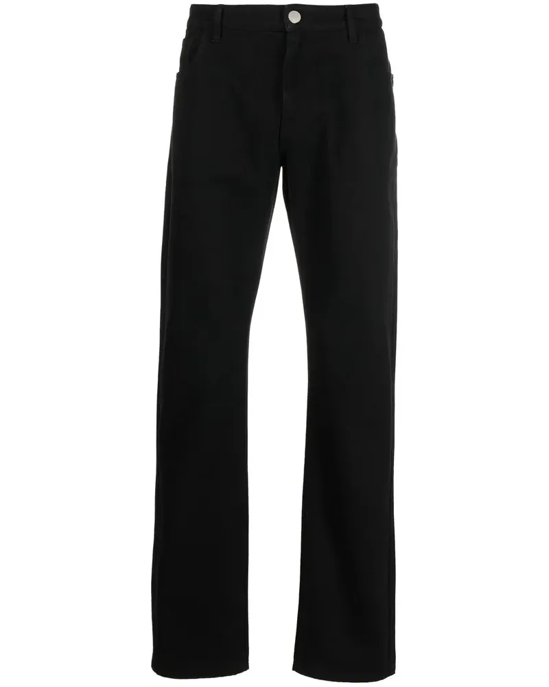 Raf Simons Hose mit geradem Bein - Schwarz Schwarz