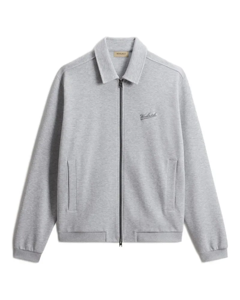 Woolrich Sweatshirt mit Reißverschluss - Grau Grau
