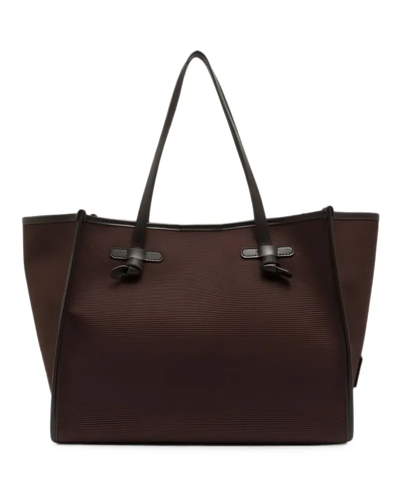 Gianni Chiarini Marcella Tote Bag mit Lederbesatz - Braun Braun