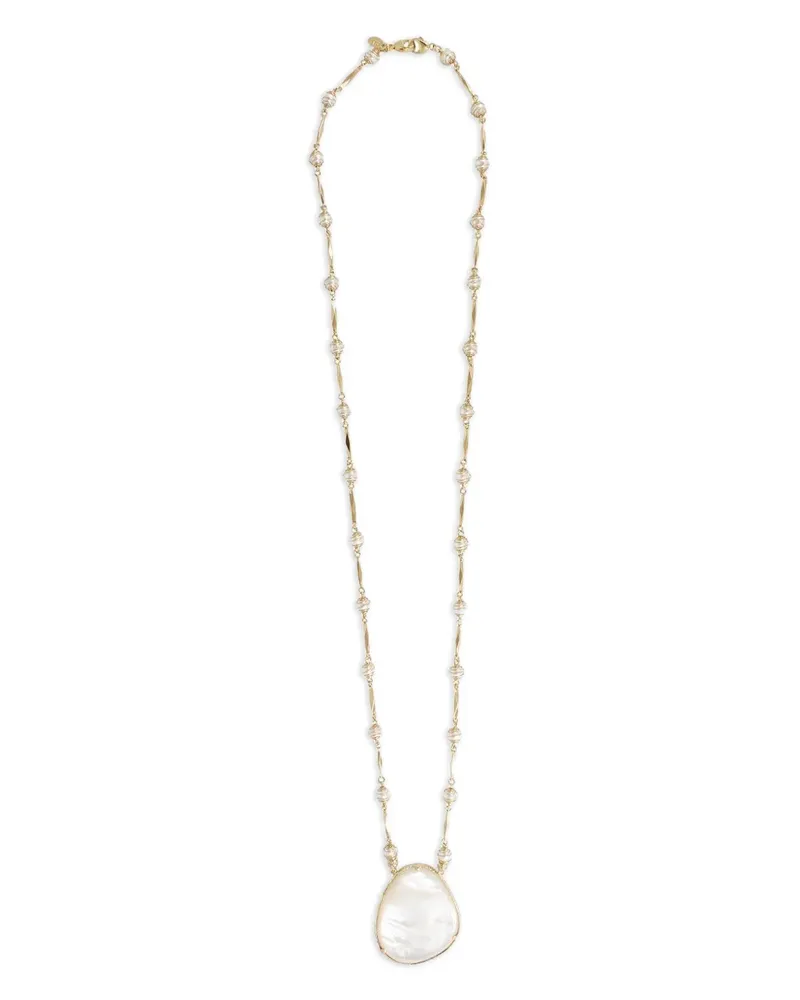 Gas Bijoux Halskette mit Perlenverzierung - Weiß Weiß