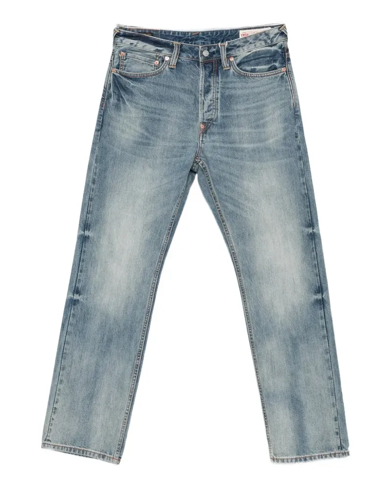 Evisu Jeans mit Daicock-Print - Blau Blau