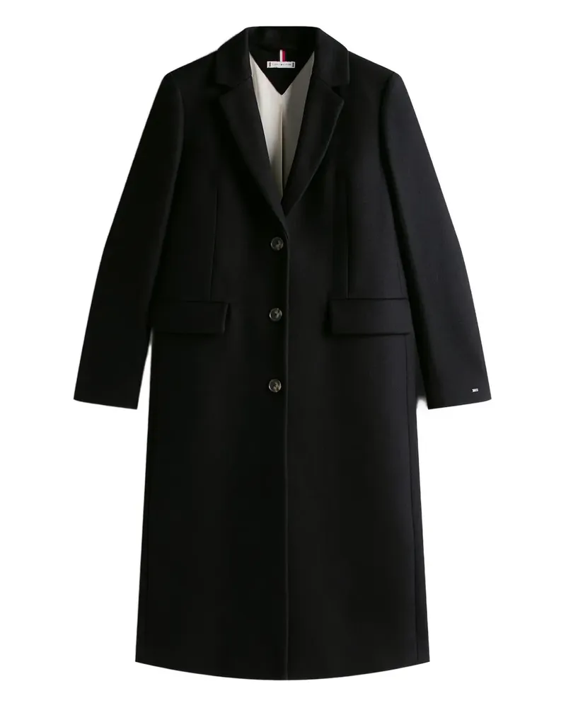 Tommy Hilfiger Mantel mit Taschen - Schwarz Schwarz