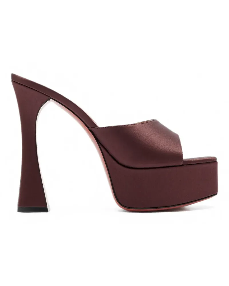 Amina Muaddi Dalida platform mules - Braun Braun