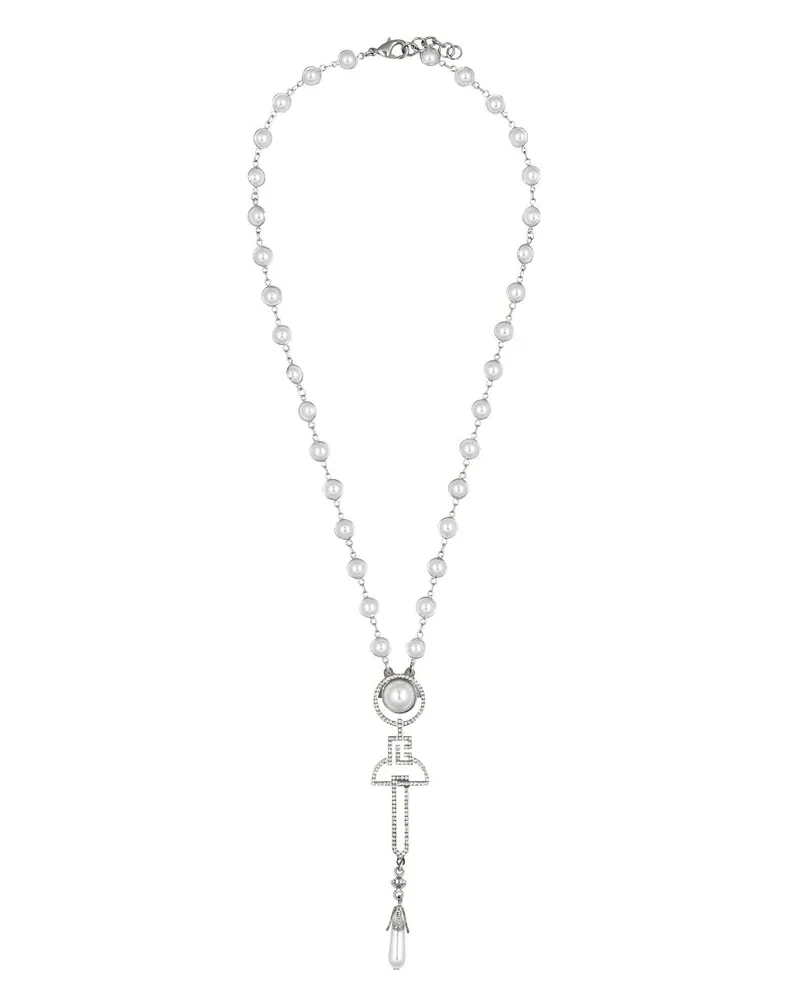 Balmain Art Deco Perlenkette - Grau Grau