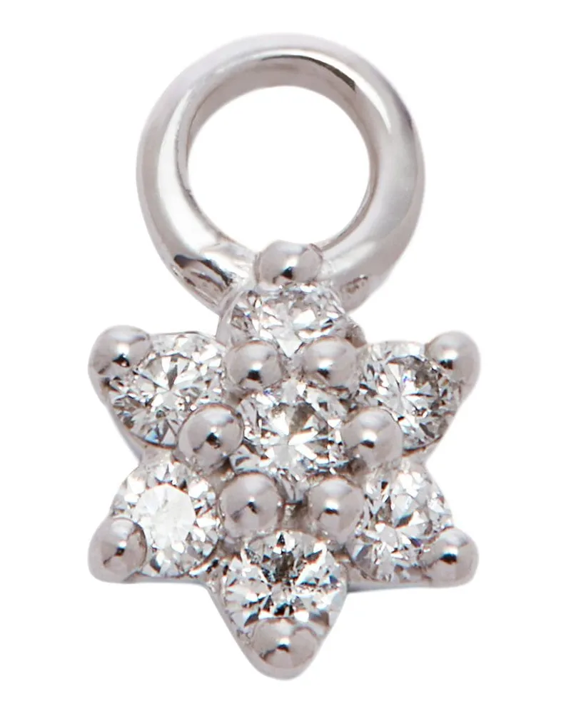 Maria Tash 18kt Flower Weißgoldanhänger Gold