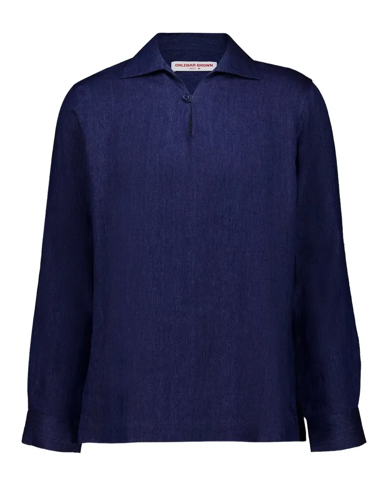 Orlebar Brown Vincent long-sleeve shirt - Blau Blau