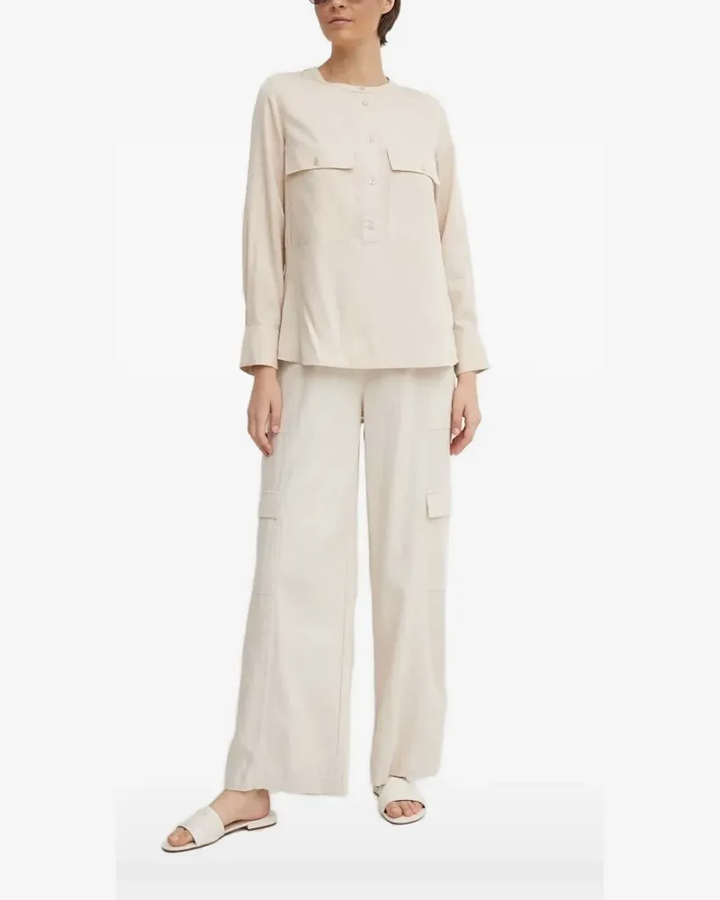 JOOP! Bluse mit Knopfverschluss - Nude Nude