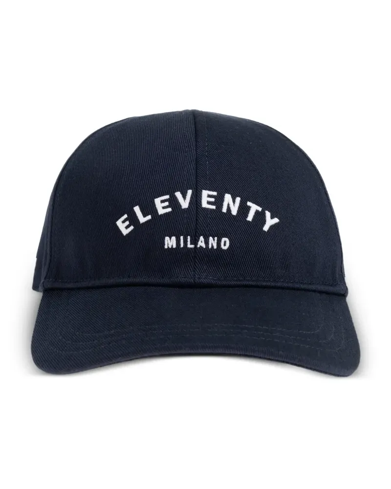 Eleventy Baseballkappe mit Stickerei - Blau Blau
