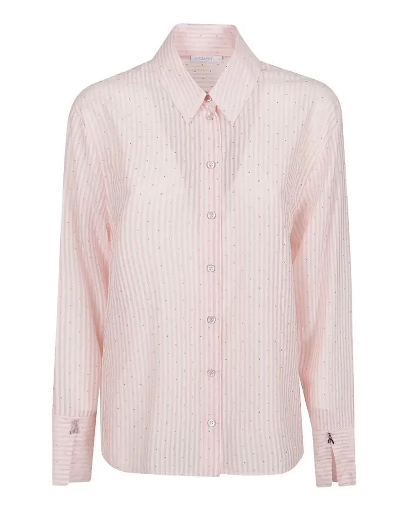 Patrizia Pepe Gestreiftes Hemd - Rosa Rosa