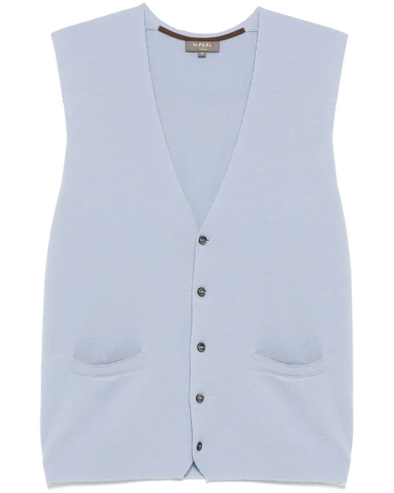 N.Peal Chelsea Weste - Blau Blau