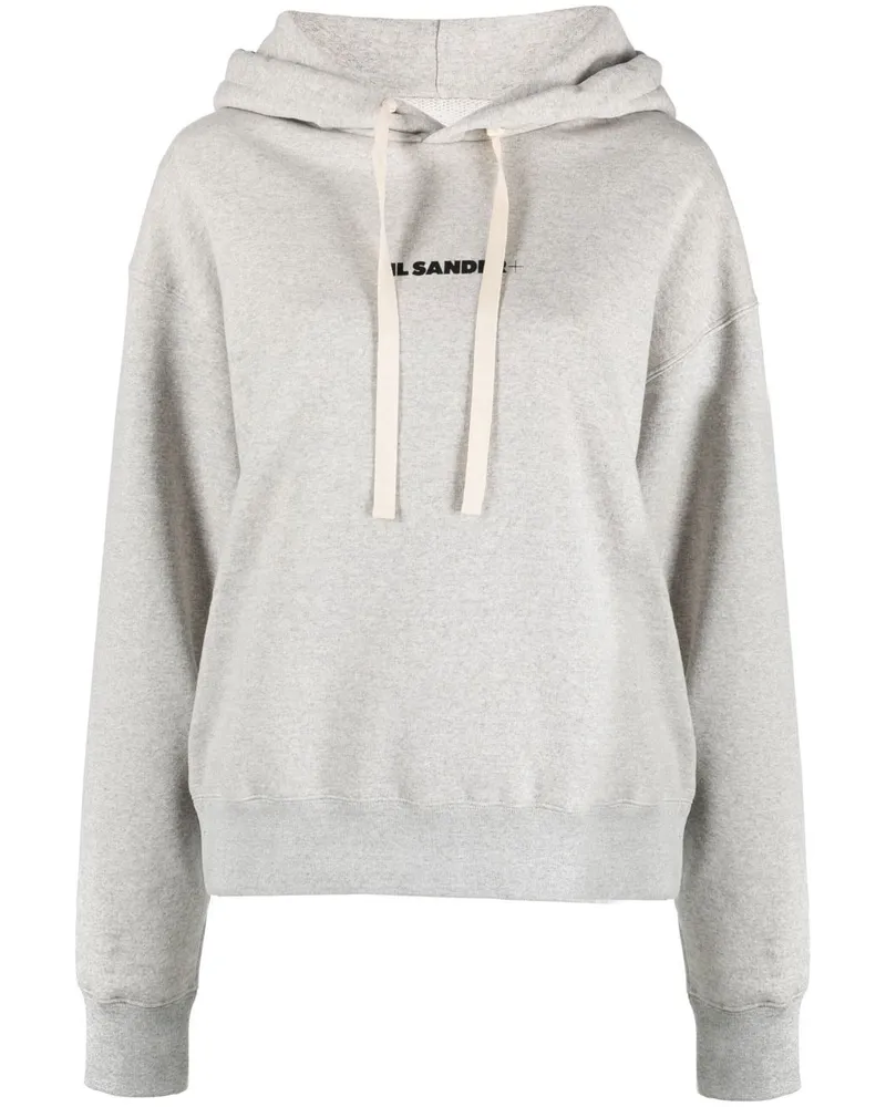 Jil Sander Hoodie mit Logo-Print - Grau Grau