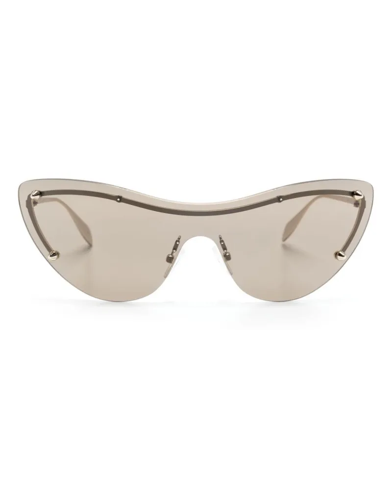 Alexander McQueen Rahmenlose Sonnenbrille - Silber Silber