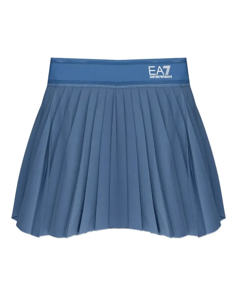 EA7 pleated mini skirt - Blau Blau