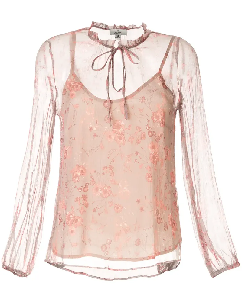 We Are Kindred Geblümte 'Lorelai' Bluse - Rosa Rosa
