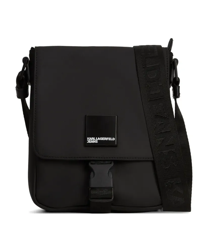 Karl Lagerfeld Venture logo-plaque messenger bag - Schwarz Schwarz