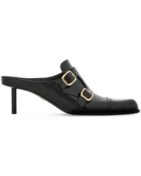 Ferragamo Double Monk-Mules 55mm Schwarz