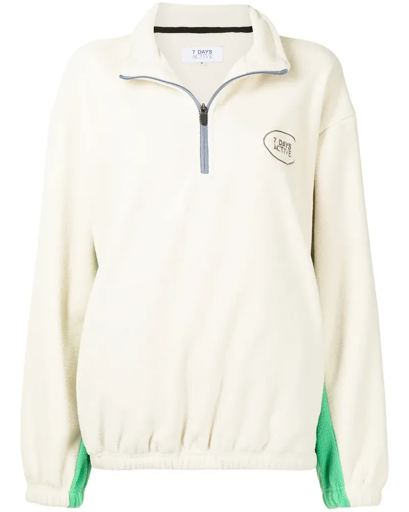 7 DAYS Active Fleece-Pullover - Nude Nude