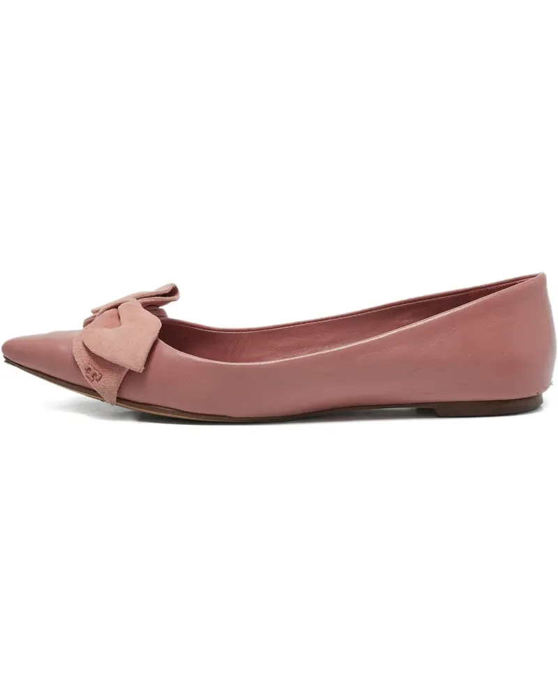 Tory Burch Pre-owned Ballerinas mit Schleifendetail - Rosa Rosa