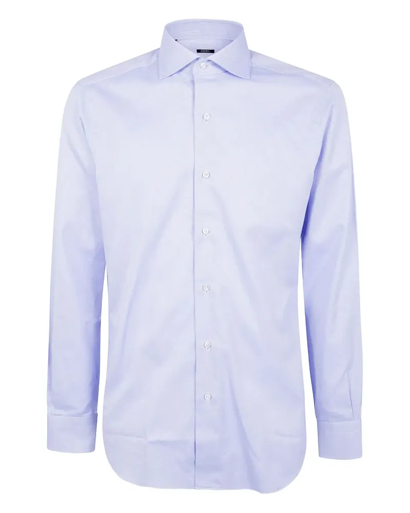 BARBA cotton shirt - Blau Blau