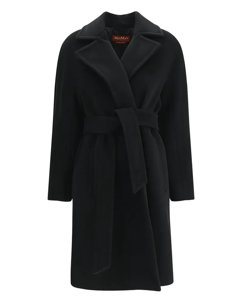 Max Mara belted wool coat - Schwarz Schwarz
