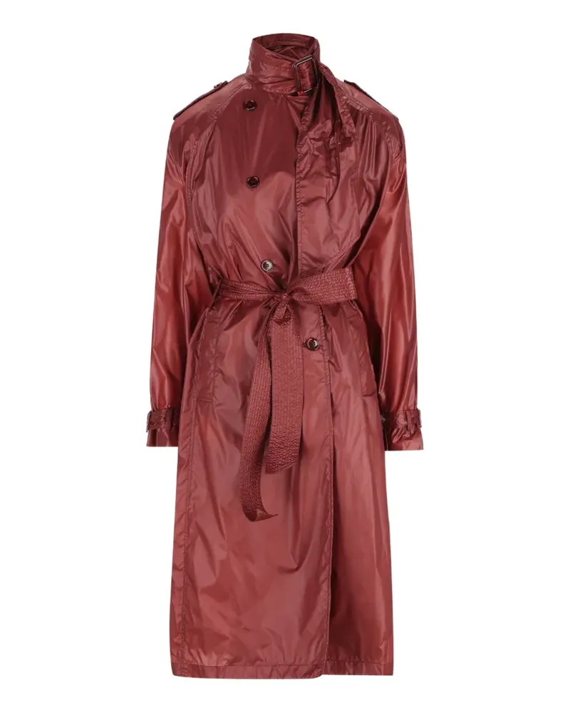Saint Laurent belted waterproof trench coat - Rot Rot