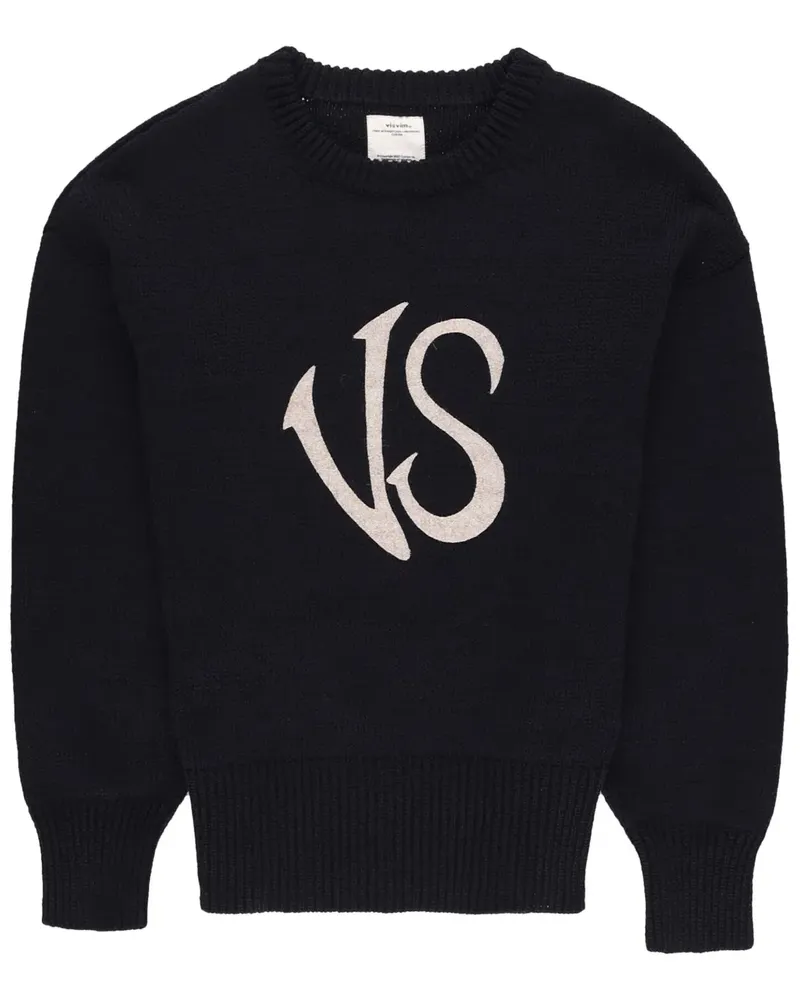 Visvim Strickpullover mit Logo-Print - Blau Blau