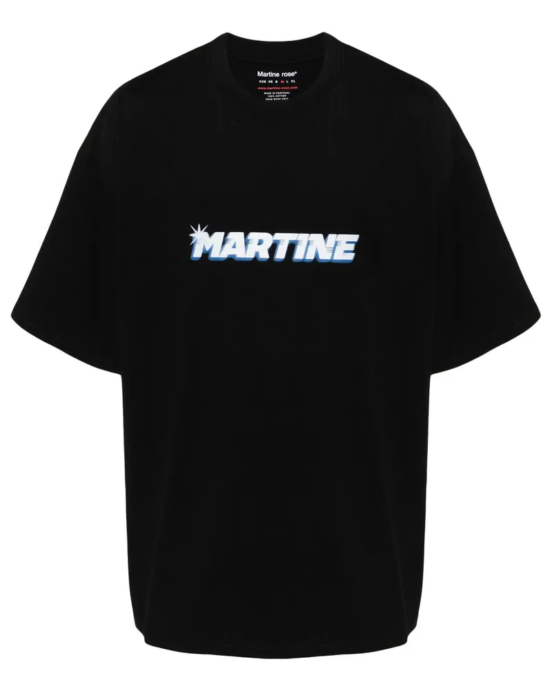 Martine Rose Kurzärmeliges "Black" T-Shirt - Schwarz Schwarz