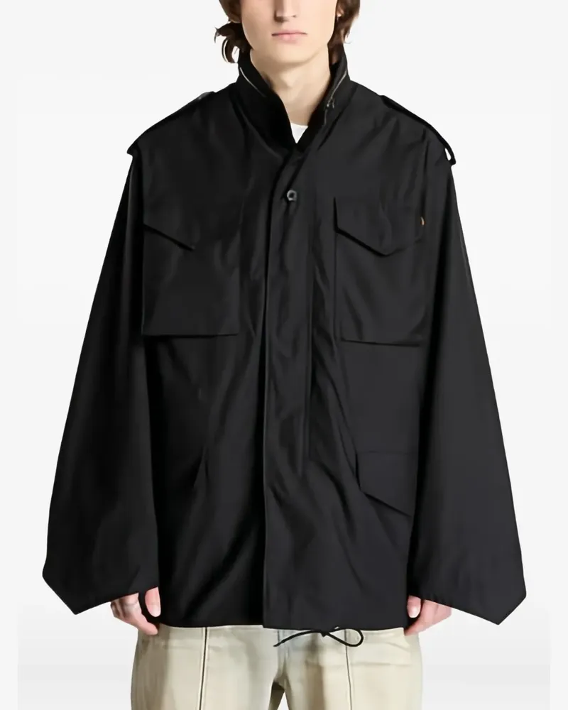 Alpha Industries M65 Heritage Jacke mit Taschen - Schwarz Schwarz