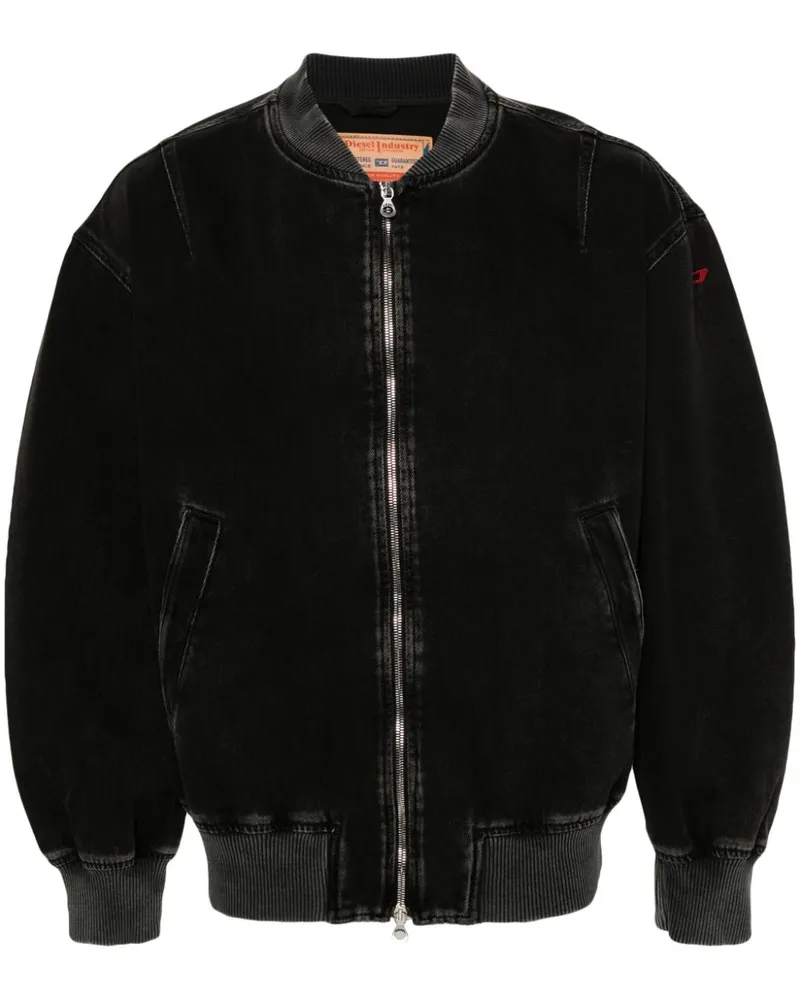 Diesel D-Vinz Jeans-Bomberjacke Schwarz