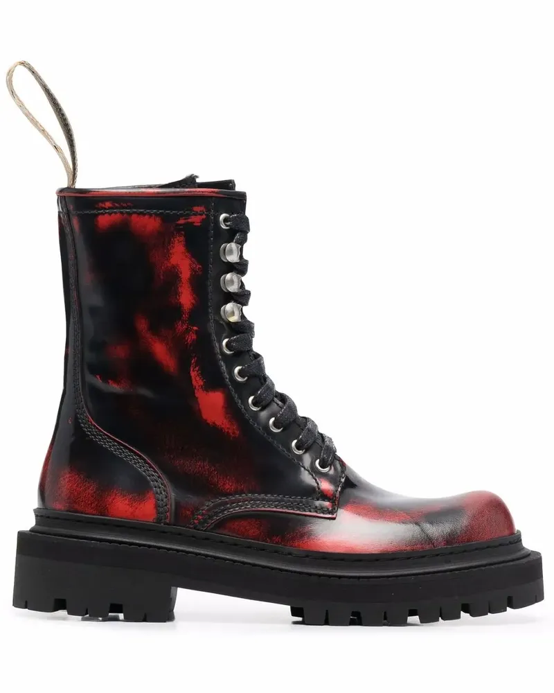 Camper Gemusterte Stiefel - Schwarz Schwarz
