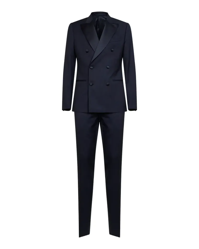 LARDINI Doppelreihiger Anzug - Blau Blau
