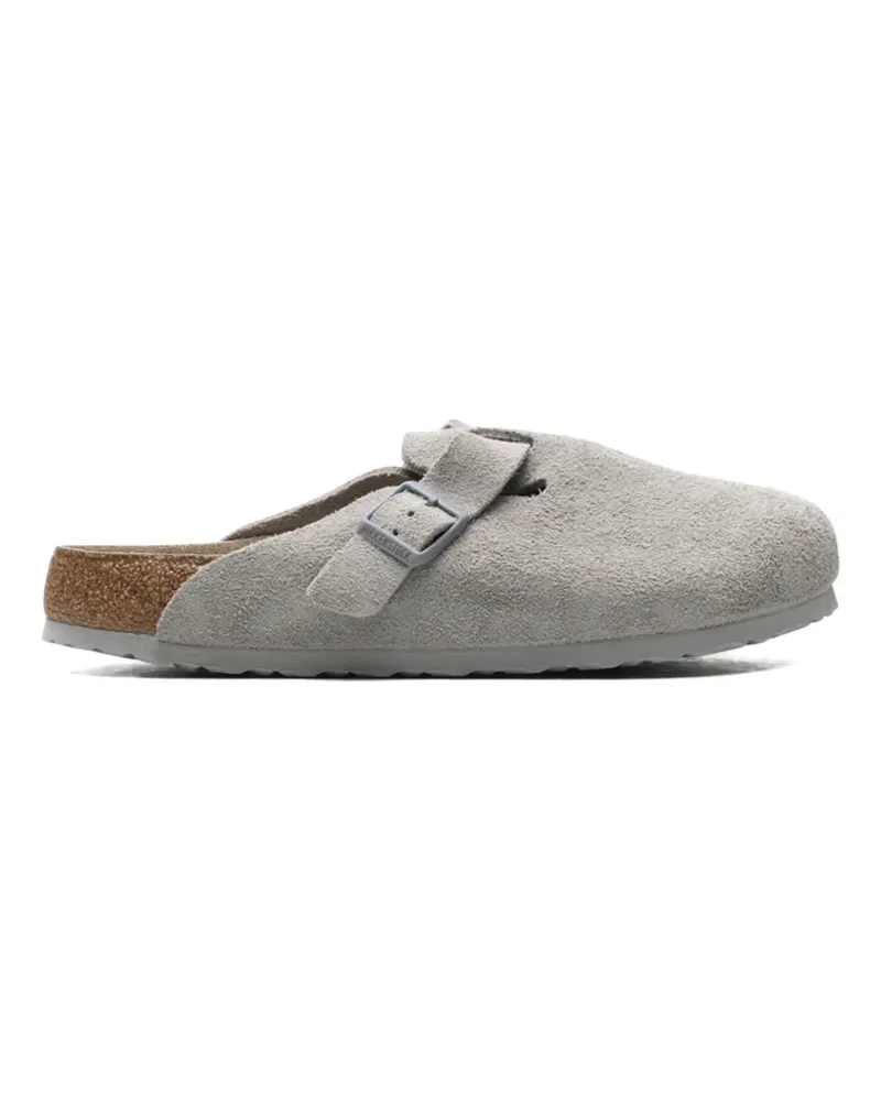 Birkenstock Boston soft footbed suede slippers - Grau Grau