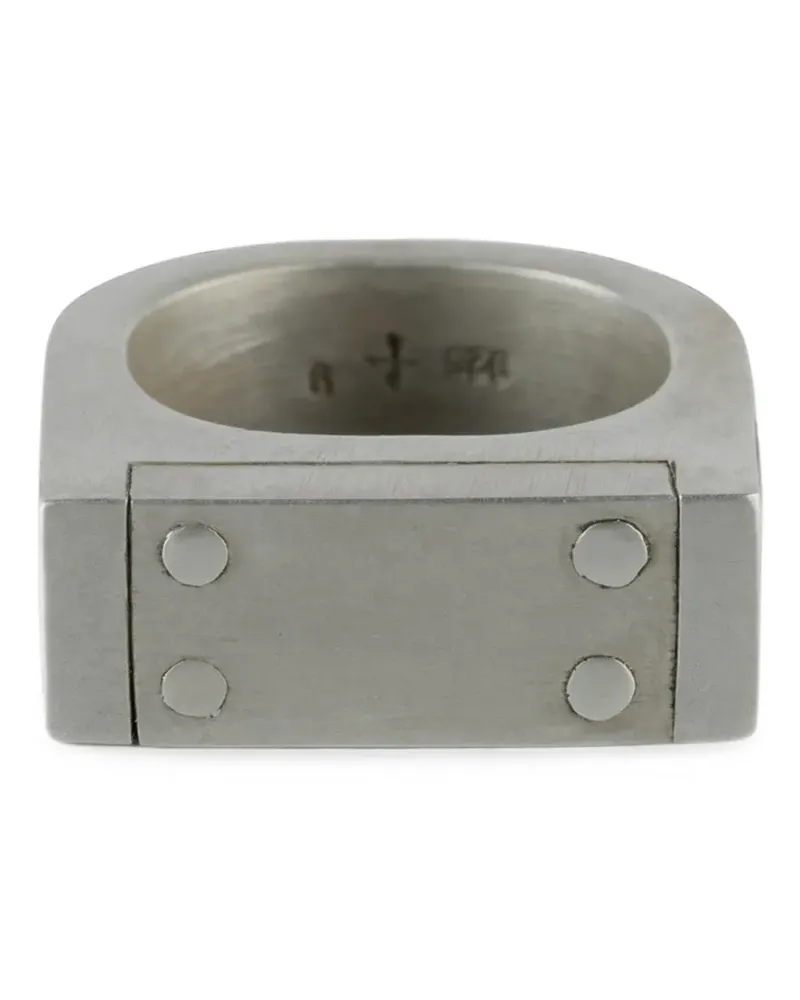 Parts Of Four Plate Single chunky-band ring - Silber Silber
