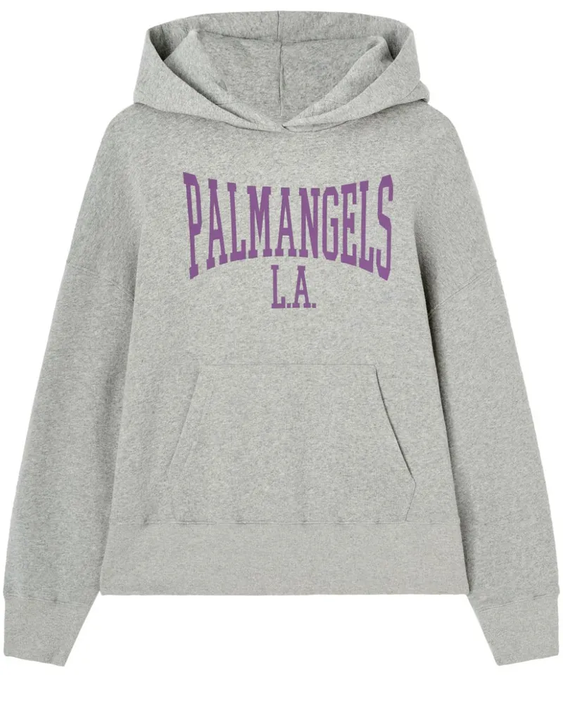 Palm Angels College Hoodie - Grau Grau
