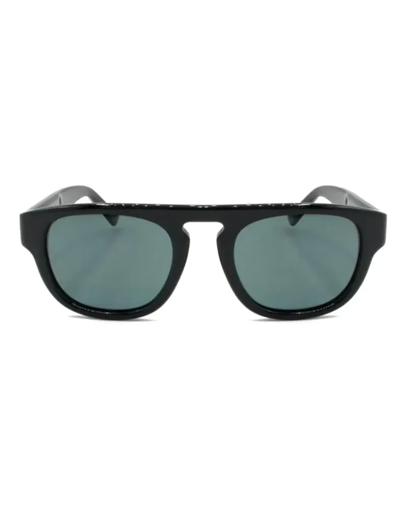 Vuarnet Sonnenbrille mit rundem Gestell - Schwarz Schwarz