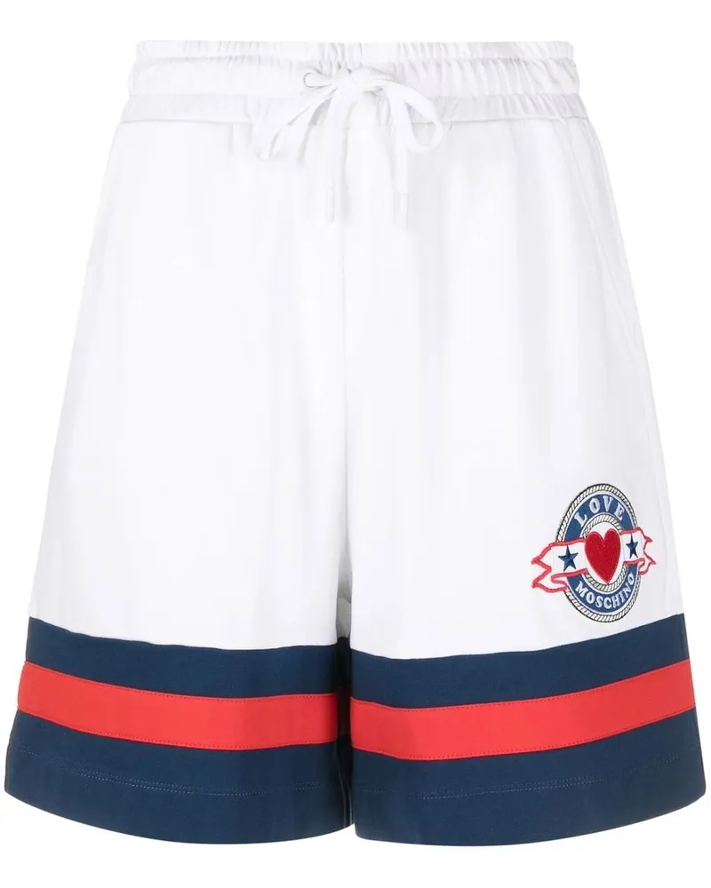 Moschino Shorts mit Streifen - Weiß Weiß