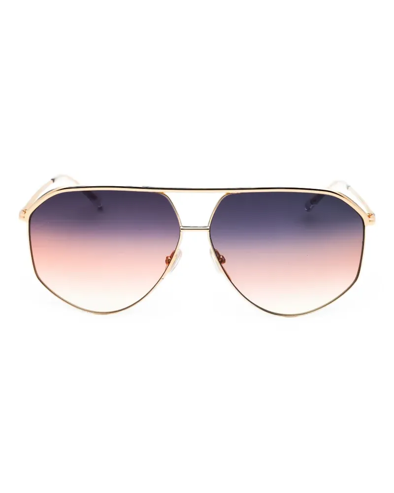 Isabel Marant geometric-frame sunglasses - Gold Gold