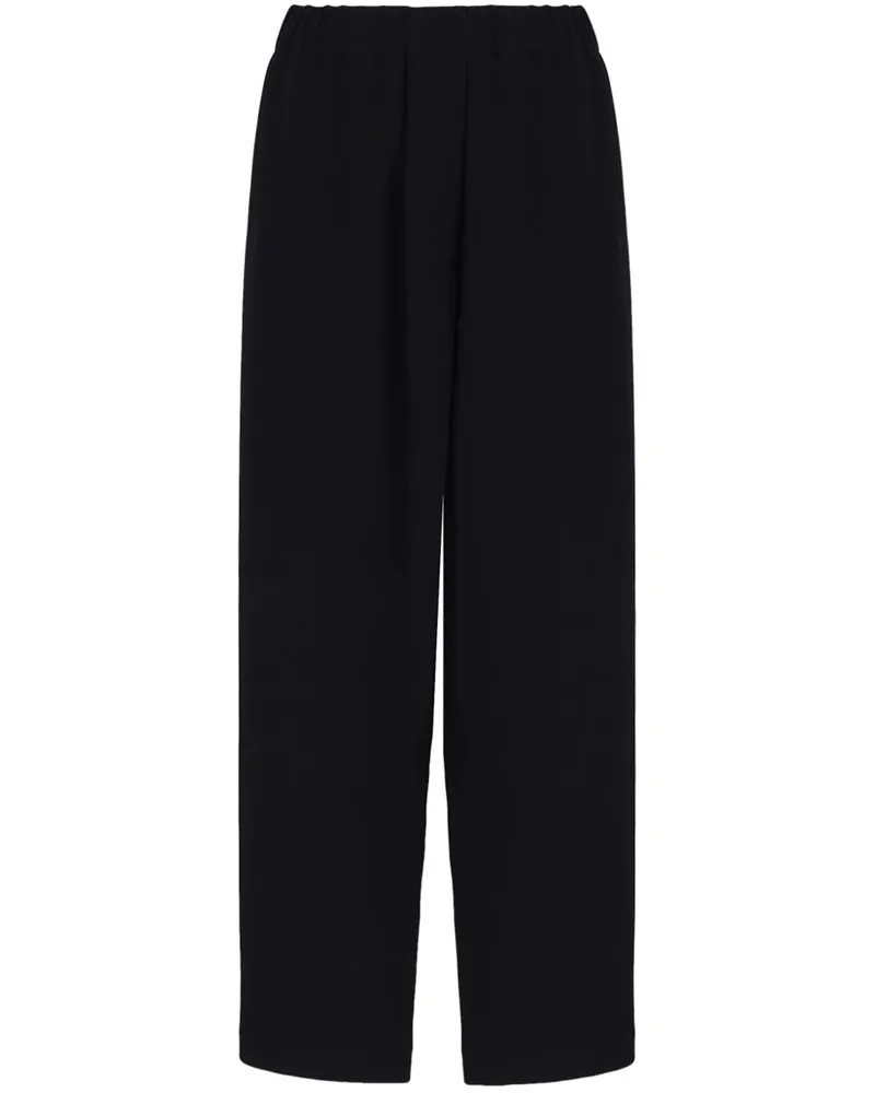 Giorgio Armani Gerade Hose mit elastischem Bund - Schwarz Schwarz