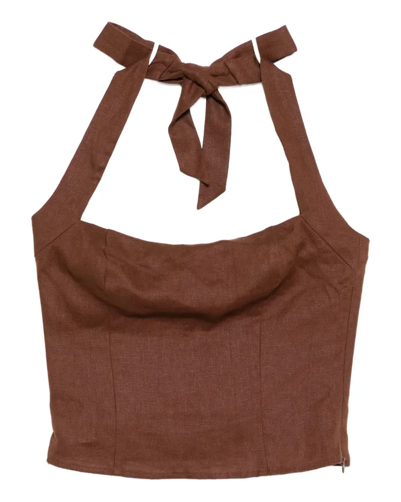 Reformation Malika top - Braun Braun