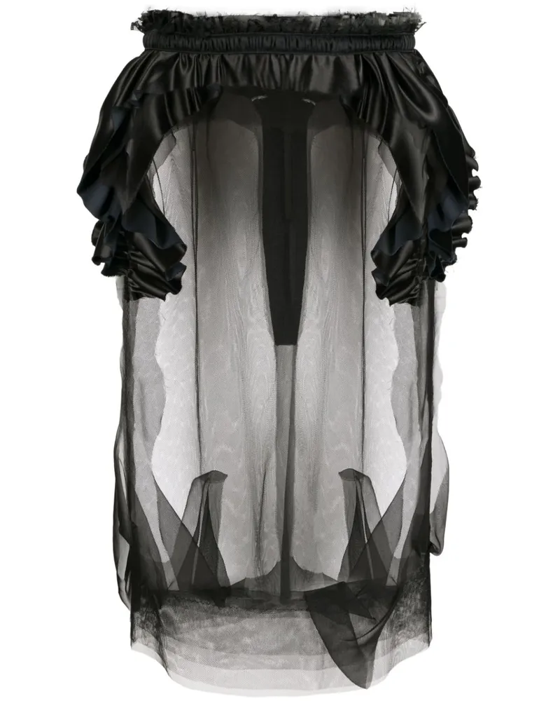 Maison Margiela Décortiqué Midirock - Schwarz Schwarz