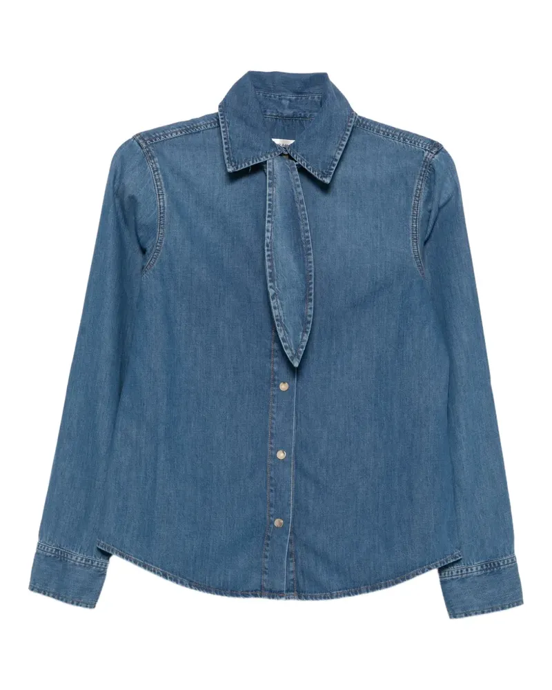 Frame Denim Clementine Jeanshemd mit Schleife - Blau Blau