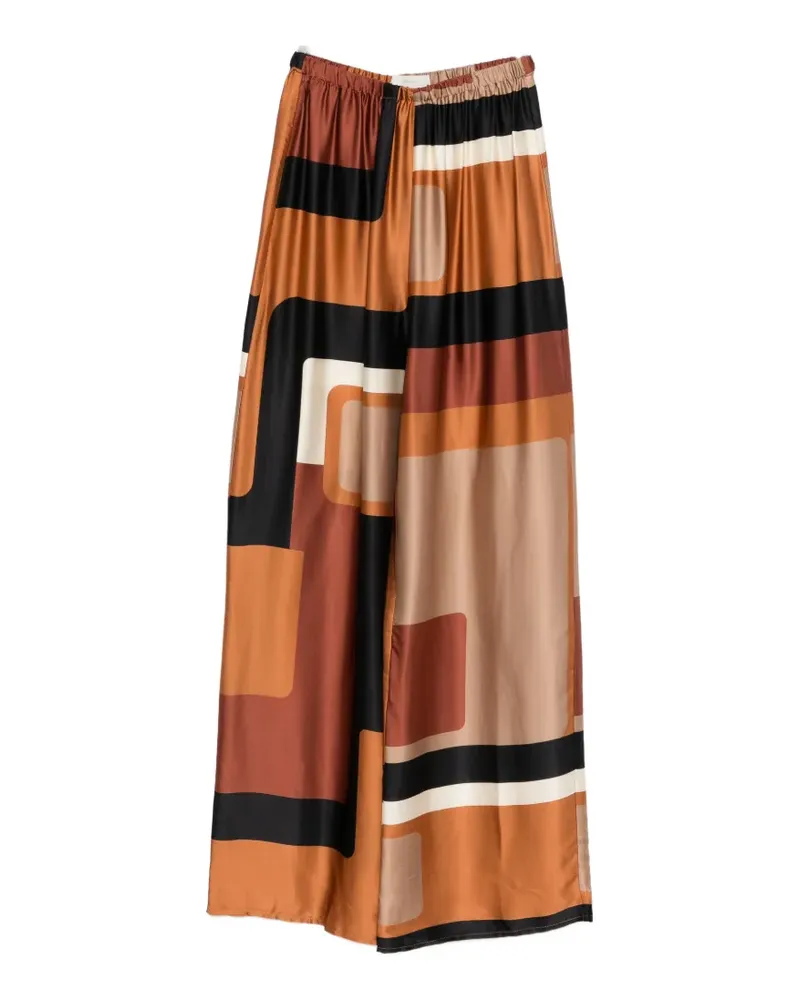 Faithfull The Brand geometric-print palazzo pants - Braun Braun